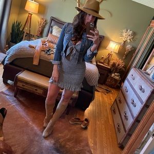 Blue Spaghetti Strap Dress